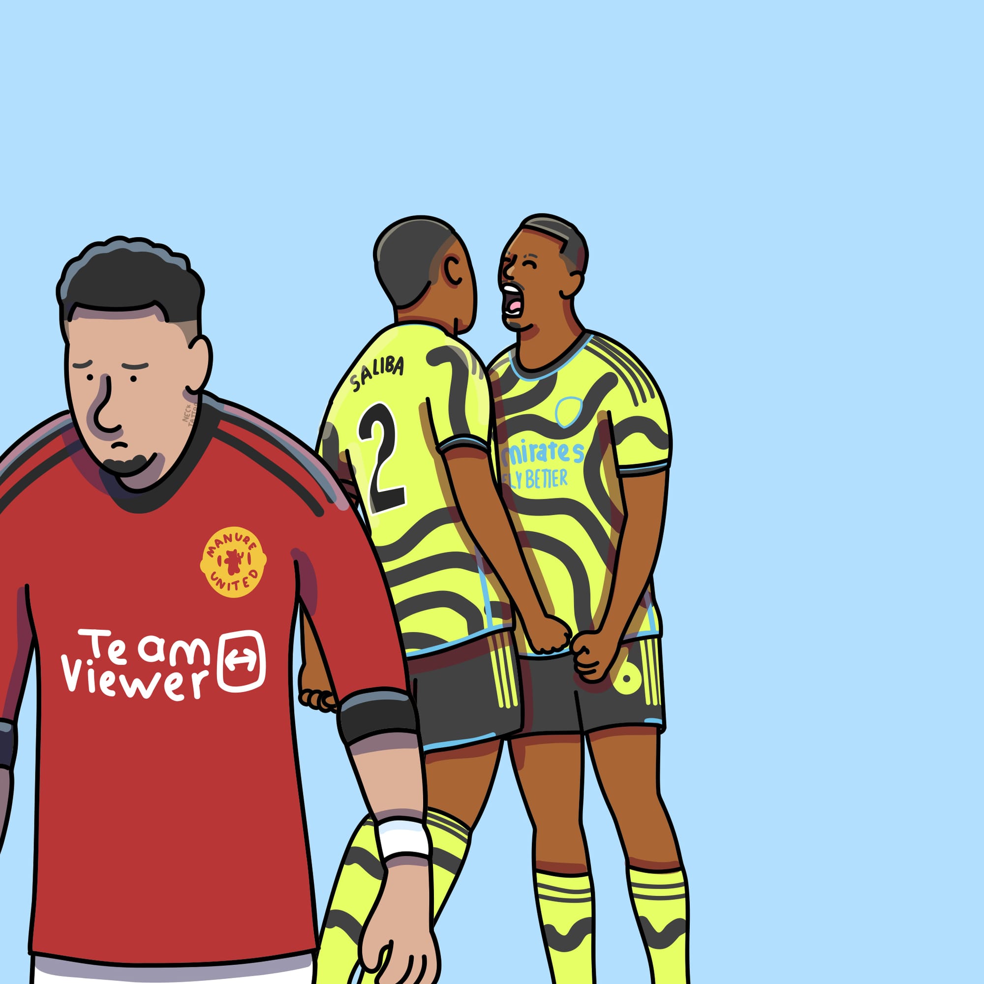 Arsenal - Manchester United: Poorly Drawn