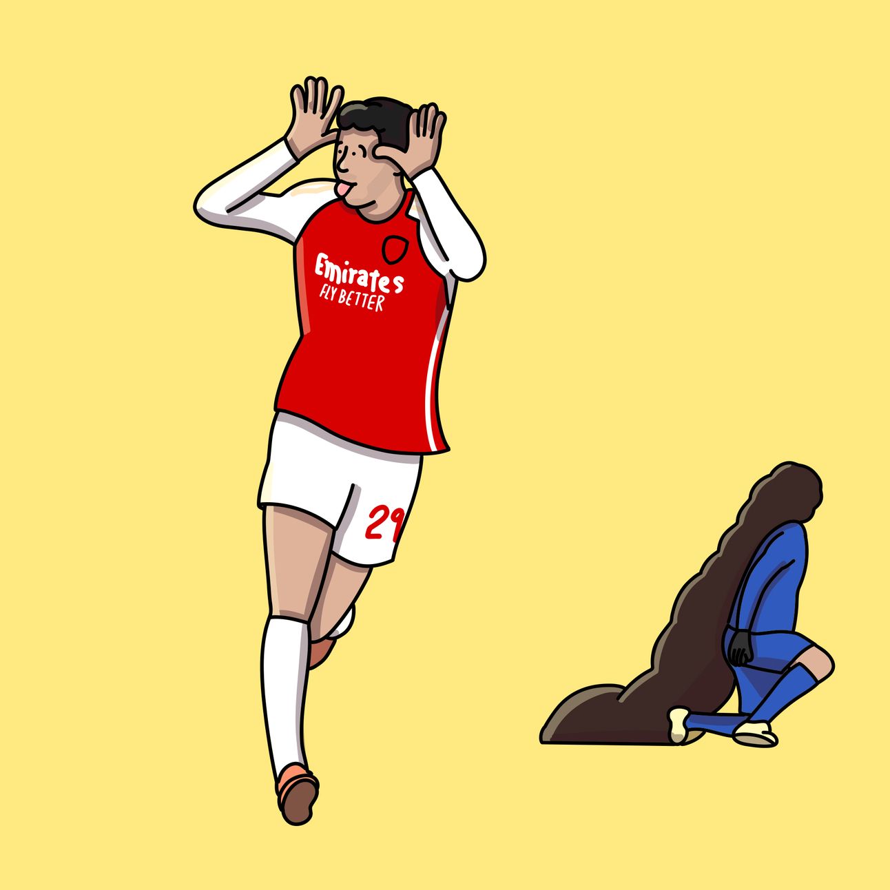 Arsenal Chelsea Poorly Drawn