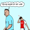 Arsenal Brighton Poorly Drawn